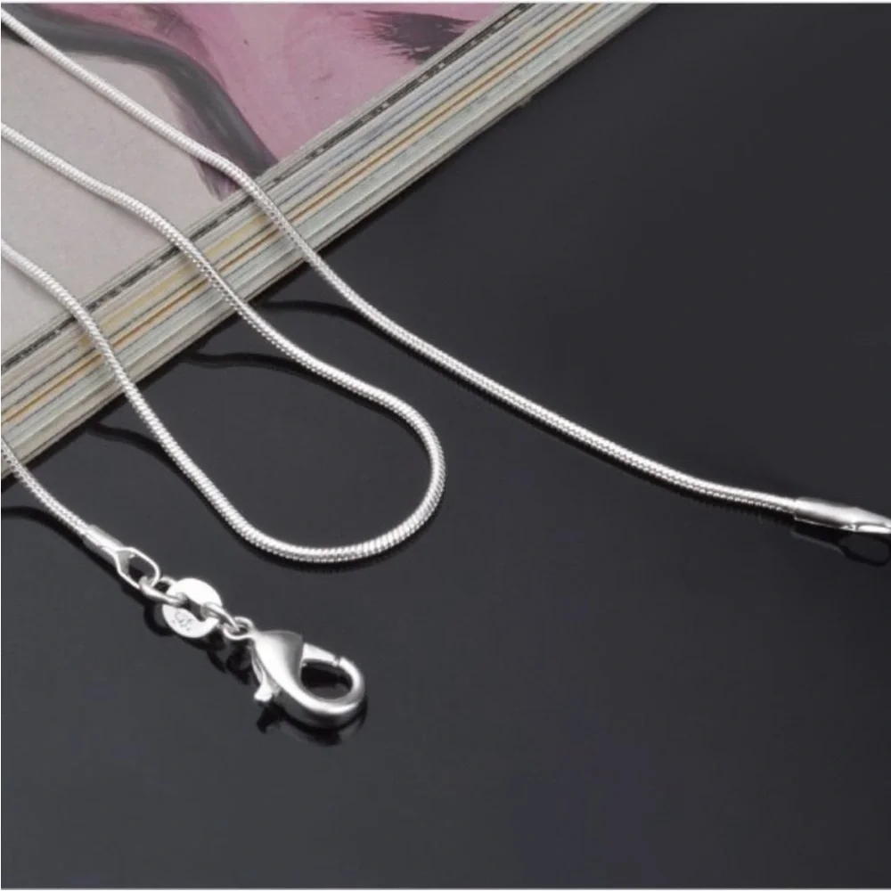 925 Sterling Silver Snake Chain Necklace - Picture 6 of 12